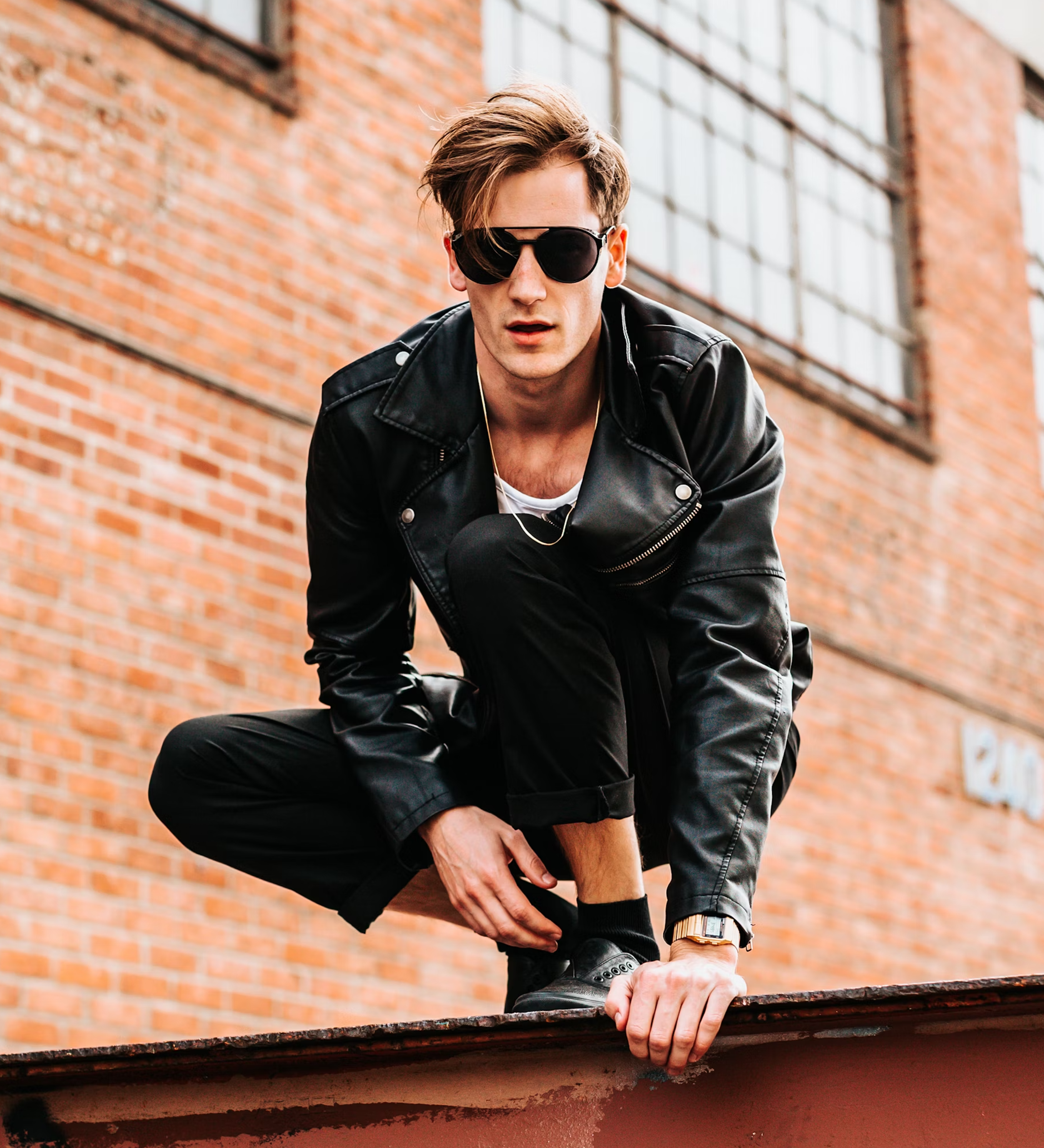 man-all-black